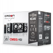 CMBS-161 CROWN SISTEMA 2.1 BT/FM/USB/TEL/SD