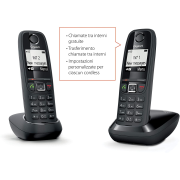 AS405DUO GIGASET CORDLESS DUO C/VIVAVOCE